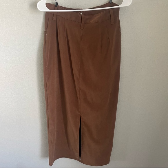 Vintage Women's Roughrider by Circle T Tan Maxi Skirt Size 5/6 - Picture 8 of 11